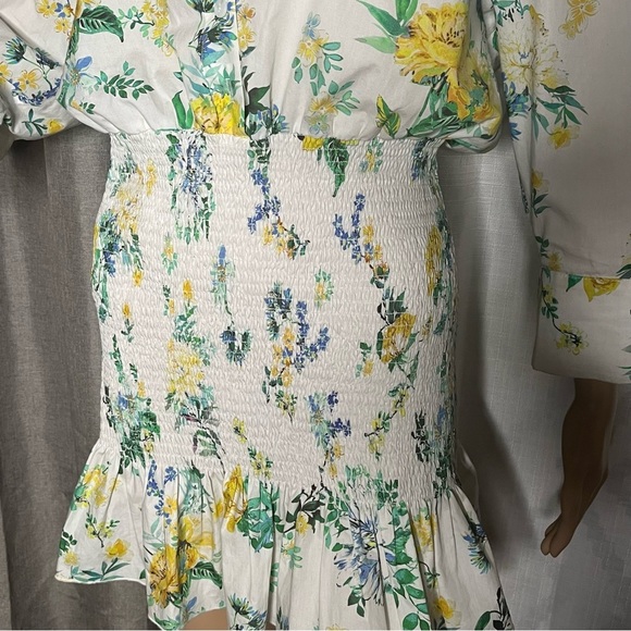 Zara Floral Print Smock Dress Small - Picture 5 of 10